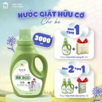 Nước giặt quần áo hữu cơ cho bé hương cốm non dịu nhẹ, an toàn cho da em bé can 3000ml