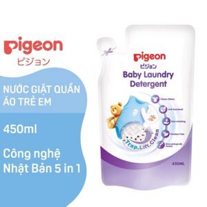 Nước giặt quần áo trẻ em Pigeon túi 450ml