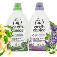 Nước Giặt Siêu Đậm Đặc 6in1 Earth Choice 1L Hương Cam Bạc Hà Tươi Mát Đánh Bay Vết Bẩn Cứng Đầu Không Hại Da Tay