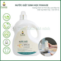 Nước giặt sinh học Fuwa3E 4L Hương cam/Bạc hà, nước giặt hữu cơ - Tiệm Xanh nhà mình