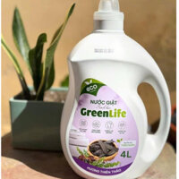 Nước giặt sinh học GREENLIFE 4 lít, nước giặt thiên thảo, không màu không mùi.