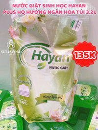 Nước giặt sinh học Hayan Plus HQ dạng túi 3.2L