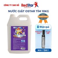 Nước Giặt Sinh Học OSTAR Tím Hương Nước Hoa Loại 10Kg Thơm Lâu Tiện Dụng Tiết Kiệm Cho Cả Gia Đình, An Toàn Cho Cả Da Nh