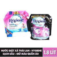 Nước giặt Thái Lan Hygiene túi 1800ml kết hợp xả vải giúp áo quần thơm lâu hàng chính hãng