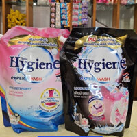 Nước giặt Thái Lan Hygiene túi 1.8L kết hợp xả vải giúp áo quần thơm lâu hàng chính hãng