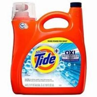 Nước giặt Tide Advanced Power Ultra Concentrated Liquid Laundry Detergent with Oxi của Mỹ bình 4.28 lít