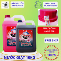 Nước giặt và xả  Chicaphe can 10L Hương Nước Hoa, đậm đặc, sạch sâu, thơm lâu - Shop Sieusadaino