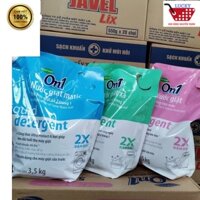 Nước giặt xả 2 in 1 ON1 Sạch khuẩn,khử mùi ẩm mốc 3.5Kg / Túi