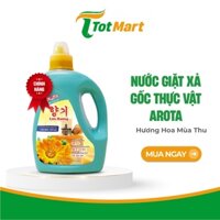 Nước Giặt Xả Arota Lưu Hương Nước Hoa Mùa Thu Chất Làm Mềm Vải An Toàn Cho Da 3L