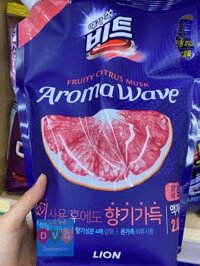 Nước Giặt Xả Beat Aromawave Hương Cam Chanh Lion Korea Hàn Quốc 2L / LION KOREA) 비트 아로마웨이브 리필(시트러스)_겸용 2L