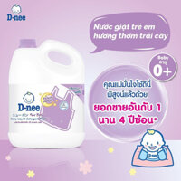 Nước Giặt Xả Cho Trẻ Em, Nước Giặt Quần Áo Em Bé Dnee 3000ml An Toàn, Chính Hãng Kèm Tem Đại Thịnh