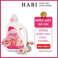 Nước giặt xả đậm đặc hương nước hoa Chanel Arota Hàn Quốc, nước giặt gốc thực vật được ưa chuộng nhất chai 3kg
