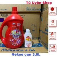 Nước Giặt Xả Đậm Đặc Nekos 5In1 Can 3,6L và 3,5L. Tặng kèm sữa tắm