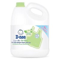 Nước Giặt Xả Dnee Baby Liquid Detergent Organic Aloe Vera Thái Lan 3000ml (Màu Xanh Lá)