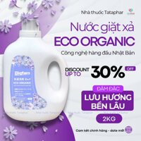 Nước giặt xả ECO ORGANIC bigfam - Công nghệ Nhật Bản, Hương nước hoa, Lưu hương bền lâu - 2kg