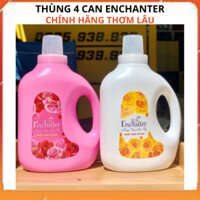 Nước giặt xả Encharter chính hãng thơm lâu, Nước giặt xả Blue hương hoa thảo mộc giặt xả quần áo thơm dịu mát