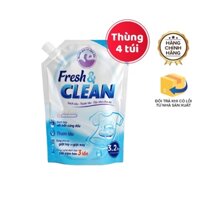 Nước giặt xả Fresh & Clean hương nước hoa - Việt Nam - Túi 3.2kg (Mua 4 tặng 1)