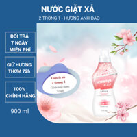 Nước Giặt Xả Hương Anh Đào Seaways - 900ml (Laundry Detergent (Cherry Blossom))