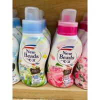 Nước giặt xả Kao New Beads chai 740g Nhật Bản