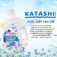 Nước Giặt Xả KATASHI Nhật Bản hương nước hoa 2in1 Can 3200ml