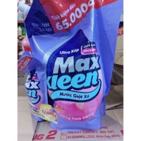 Nước giặt xả Maxkleen hương hoa nắng túi 3,8kg + 1 túi lau sàn maxkleen 1l bất kì