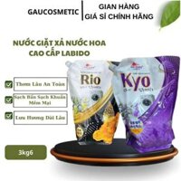 Nước giặt xả nước hoa cao cấp Labido 3kg6 sạch thơm kháng khuẩn