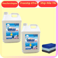 Nước Giặt Xả OMAX VIP Ultrawhite Siêu Sạch Đánh Bay Các Vết Bẩn Cứng Đầu _ Nước Giặt Can 10L Siêu Sạch Lưu Hương