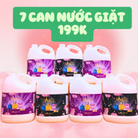 Nước Giặt Xả Paris THÙNG 7 CAN 1700mlx7 đậm đặc thơm lâu lưu hương 48h, Xà Bông Giặt Đồ, Bột Giặt