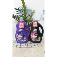 Nước giặt xả quần áo cao cấp đậm đặc 3,5kg tím/đen