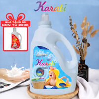Nước Giặt Xả Quần Áo Cho Bé Karabi Baby Care 3500ml, Công Thức Sữa Giặt Mới Dành Riêng Cho Da Nhạy Cảm