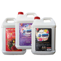 Nước Giặt Xả Quần Áo Di-Mark Can 10 Lít màu Tím- Đen - Đỏ (Dimark). Lưu Hương Lến Đến 24h