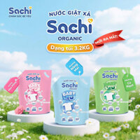 Nước Giặt Xả Sachi Cho Bé, Trẻ Sơ Sinh & Gia Đình | Nước Giặt Hữu Cơ Dịu Nhẹ Túi 3.2kg
