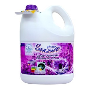 Nước giặt xả Sanzoft hương hoa violet can 3.5 lít