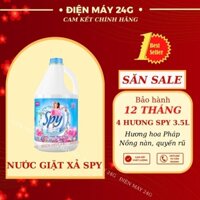 Nước giặt xả SPY (2in1) 3,5 lít giặt đồ lót quần áo cho trẻ sơ sinh hương thơm nồng nàn quyến rũ bền lâu chính hãng