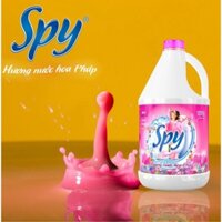 Nước giặt xả SPY dung tích4 ,5L – 4 mùi hương #Mùi hương Hương tím, Hương xanh, Màu hồng, Màu vàng