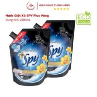 Nước giặt xả SPY PLUS vàng 3 trong 1, hương nước hoa Pháp, dung tích 2600ml , lưu hương 7 ngày