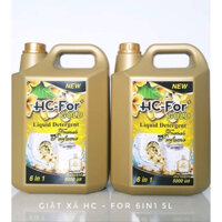 Nước Giặt Xả Thái HC FOR Các Màu 6in1 Dung Tích 5L, 3.5L Hàng Chính Hãng Nhập Khẩu Thái Lan Tặng 1 Gói Nước Xả Hygiene