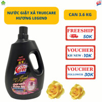 Nước giặt xả True Care, Mr Care hương Legend đen can 3.6Kg , giặt sạch thơm lâu không cần nước xả.
