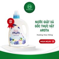 Nước Giặt Xả Vải Arota Hương Nước Hoa Hồng Chất Làm Mềm Vải An Toàn Cho Da 3L