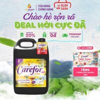 Nước giặt xả vải quần áo thơm lâu Carefor chính hãng hương nước hoa huyền bí khử mùi nấm mốc can 5L