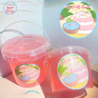 [Nước Hoa Anh Đào Thái Lan] công cụ giải trí Slime ngâm trong nước Sữa Nho Việt Quất co và giãn Cao có nắp đậy rất có th