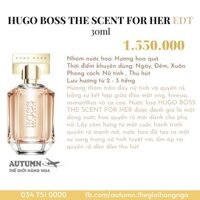 Nước hoa BOSS THE SCENT FOR HER edt 30ml