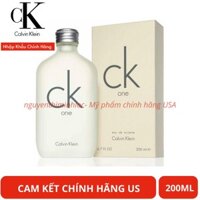 Nước Hoa Calvin Klein One Unisex Eau De Toilette 200 Ml