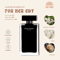 Nước hoa chiết nữ Narciso For Her EDT chính hãng dầu thơm mini cuốn hút tinh tế nhẹ nhàng