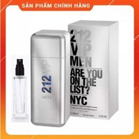 Nước hoa chính hãng CAROLINA HERERA 212 MEN VIP EAU DE TOILETTE (mẫu thử 10ml_20ml) /NƯỚC HOA NAM