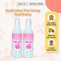 Nước Hoa Cho Chó Mèo Louis Red Ruby 100ml, Xịt Thơm Khử Mùi Thú Cưng Dưỡng Lông Thơm Lâu Chính Hãng