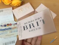 Nước hoa cho nữ Burberry Brit Sheer Eau de Toilette 30ml Spray - gây ấn tượng với mùi hương trẻ trung, nữ tính