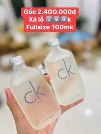 Nước Hoa CK One - chai 100ml ( Không Hộp)