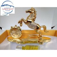 Nước hoa, con ngựa vàng trang trí cho xe hơi, xe ôtô, xe tải, bàn làm việc