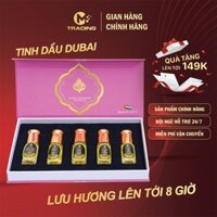 Nước Hoa Dubai Fancy Nam Nữ Set 5 chai nước hoa 5 mùi lưu hương lâu hương thơm sang trọng 15ml